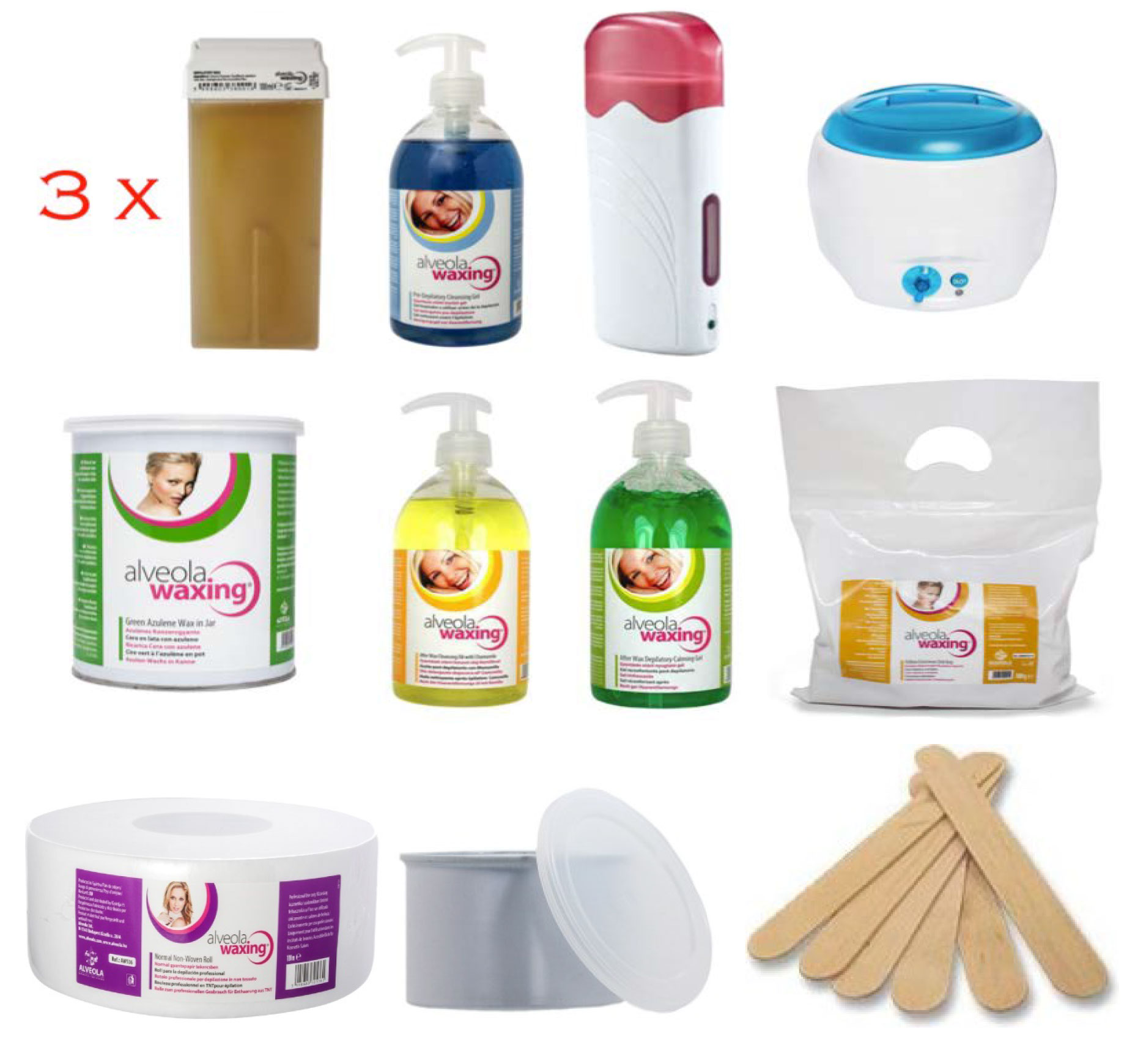 Starta komplekts ALVEOLA vaksācijai &quot;Profesionālais&quot;