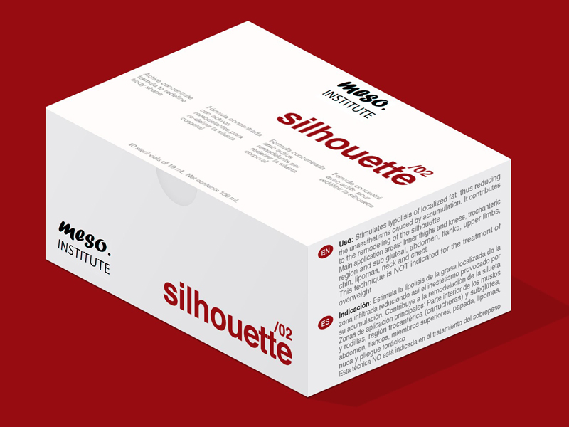 MESO.institute silhouette/02 ir koncentrēts lipolītisks līdzeklis